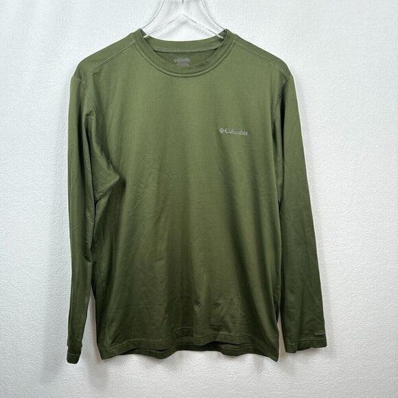 Men’s Columbia Green Longsleeve Tshirt Size M - Picture 1 of 3